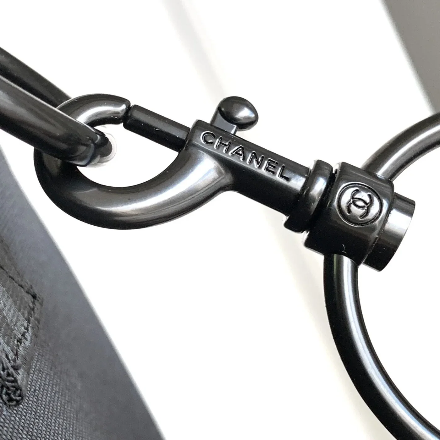 Chanel CC Logo Novelty Boston Travel Bag Black /