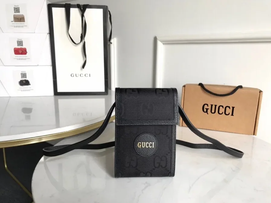Gucci Off The Grid Mini Bag Black GG Made From ECONYL® /
