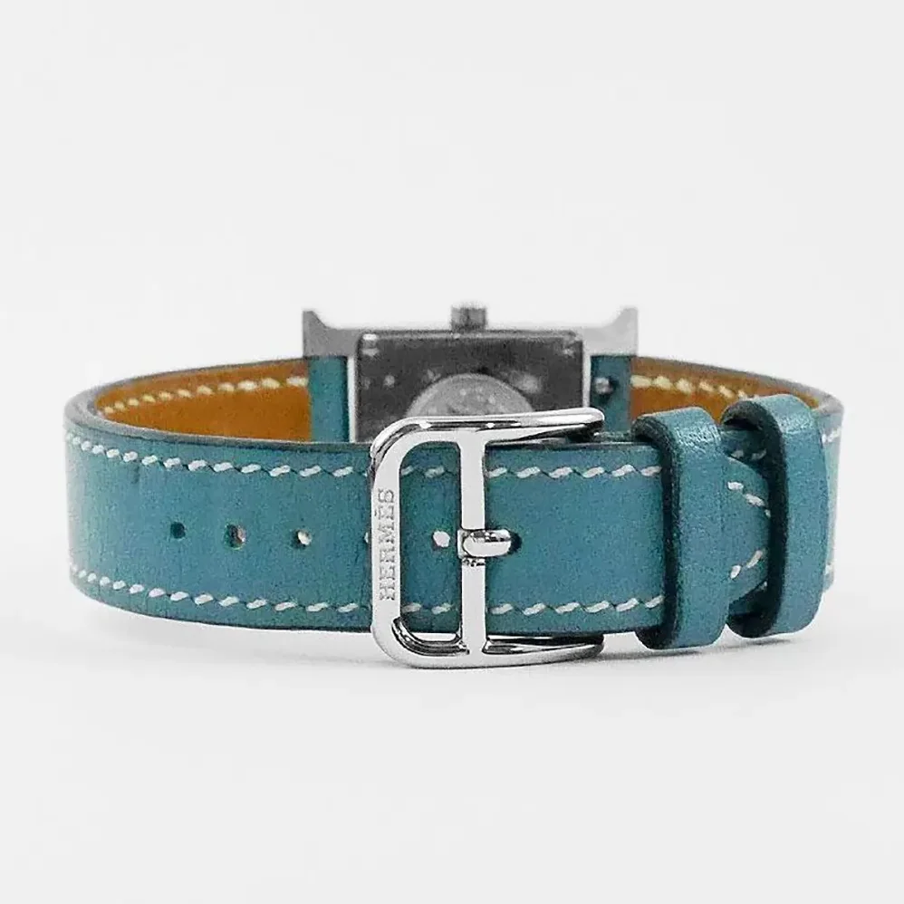Hermes Heure H Watch Small Model 25 mm for Women in Blue Hermes Heure H Watch Small Model 25 mm for Women in Blue