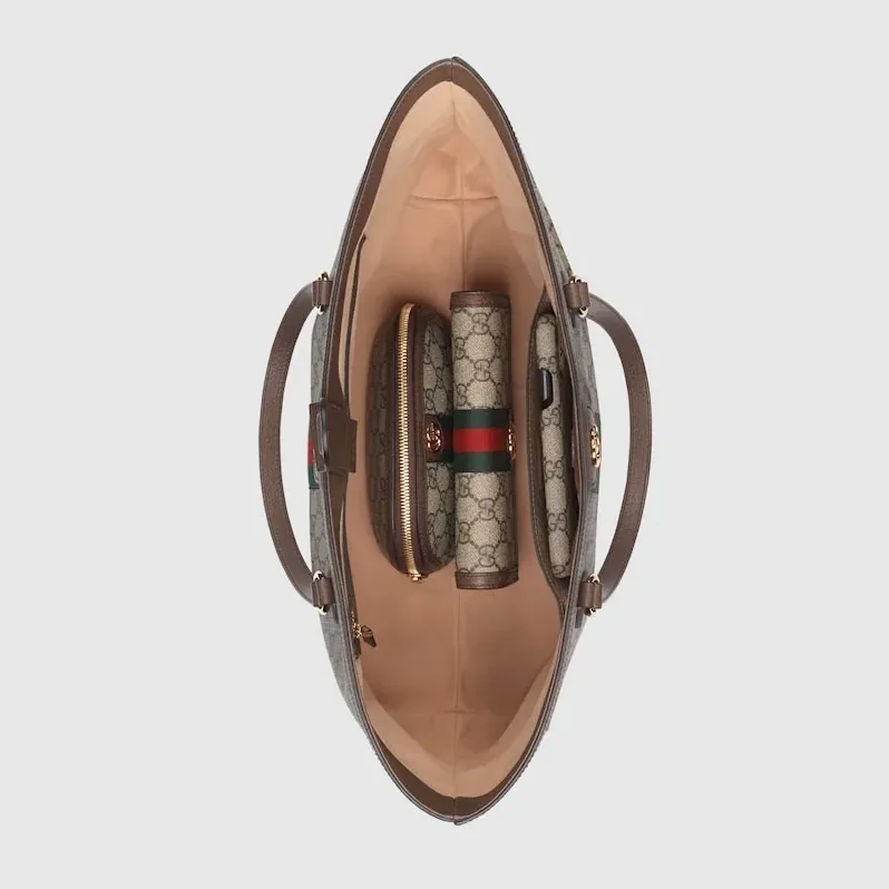 Gucci Ophidia GG Medium Tote Bag Beige / Gucci Ophidia GG Medium Tote Bag Beige /