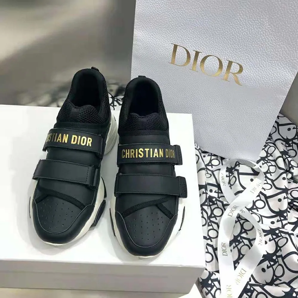 Dior D for Women in wander Sneaker Black Calfskin