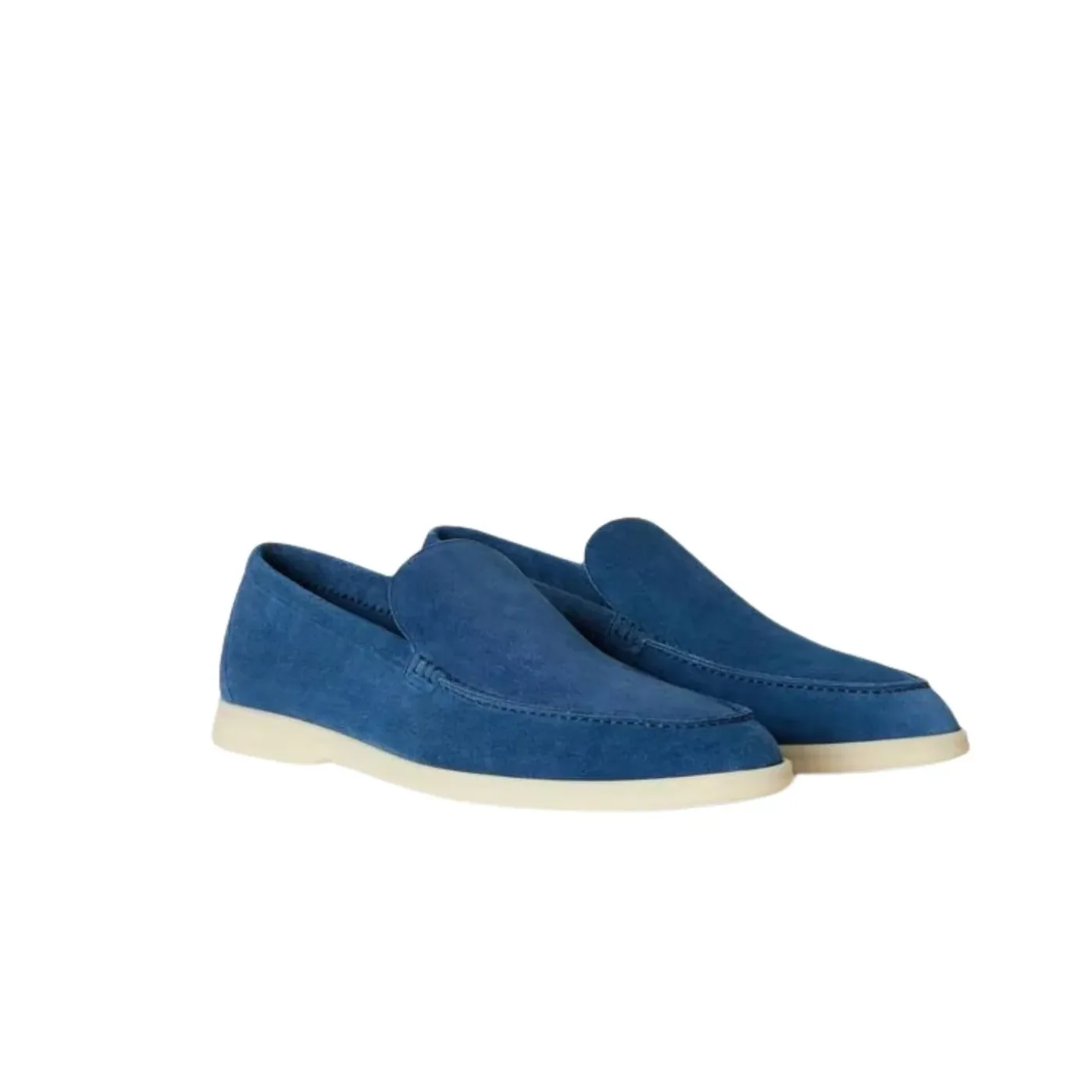 Loro Piana Summer Walk Loafers Blue
