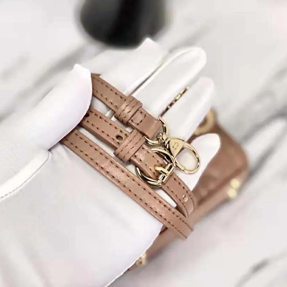 Dior Micro Lady Dior Bag Rose Des Vents Cannage Lambskin for Women