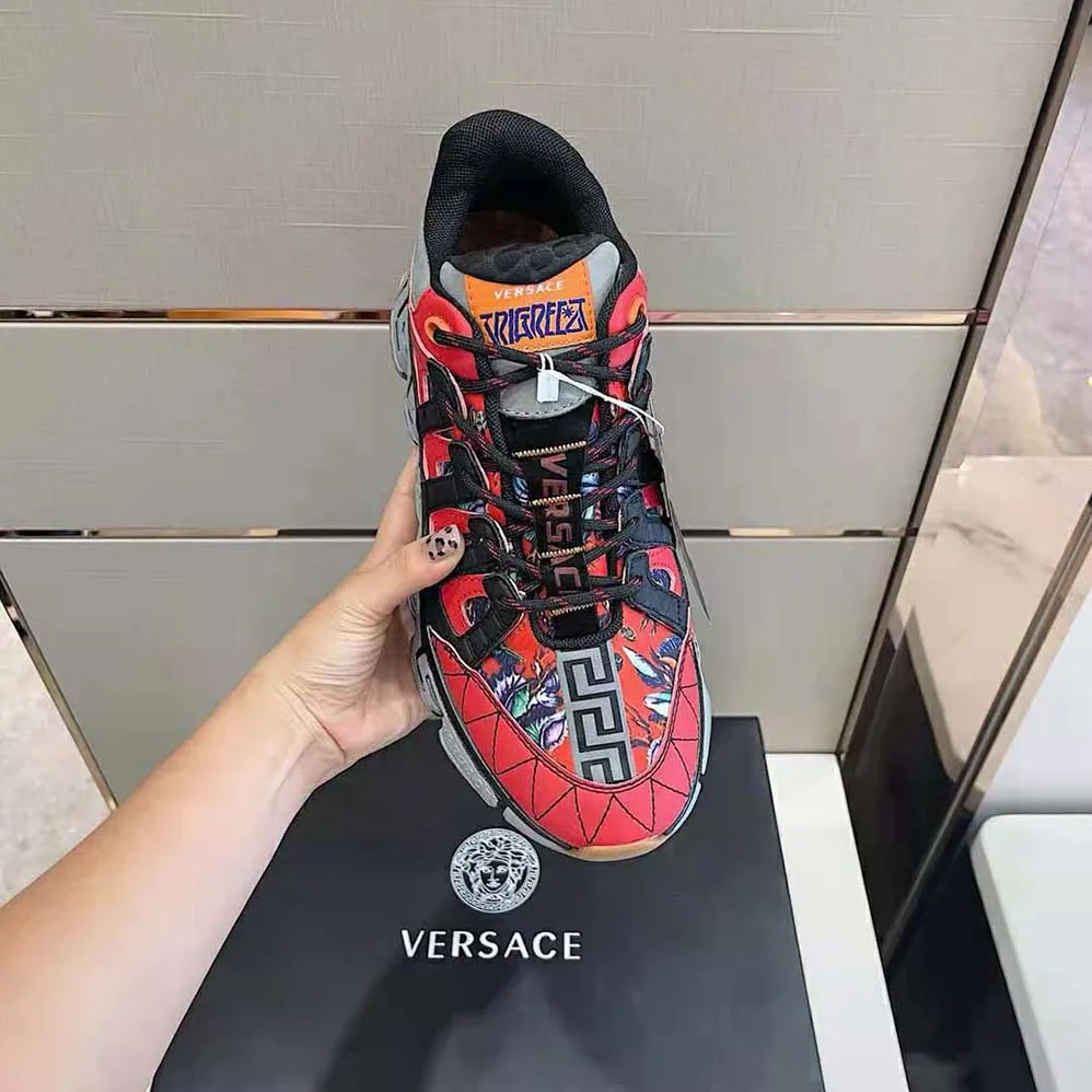 Versace Trigreca Coveted Sneaker Family for Women in Red Versace Trigreca Coveted Sneaker Family for Women in Red