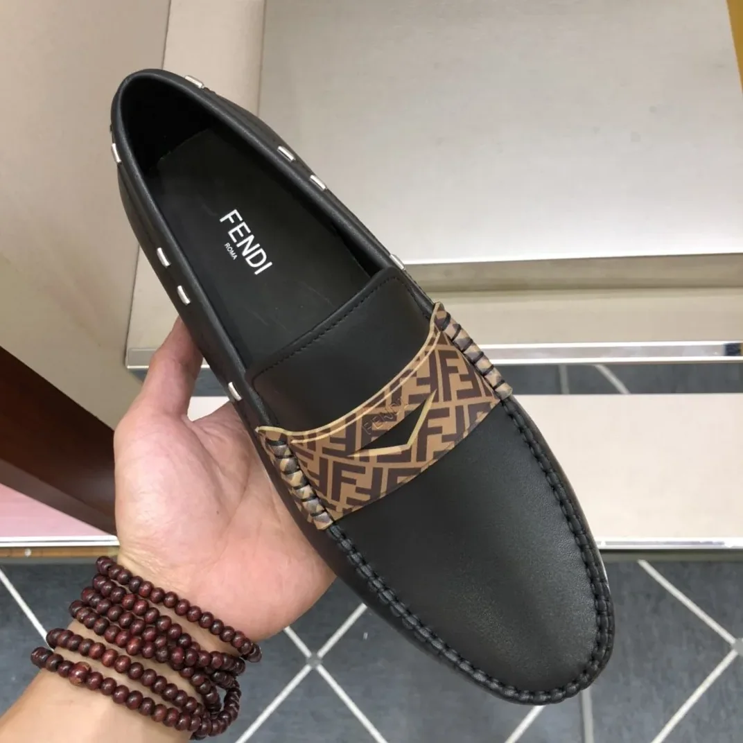 Fendi Force Black Loafers 7D1473