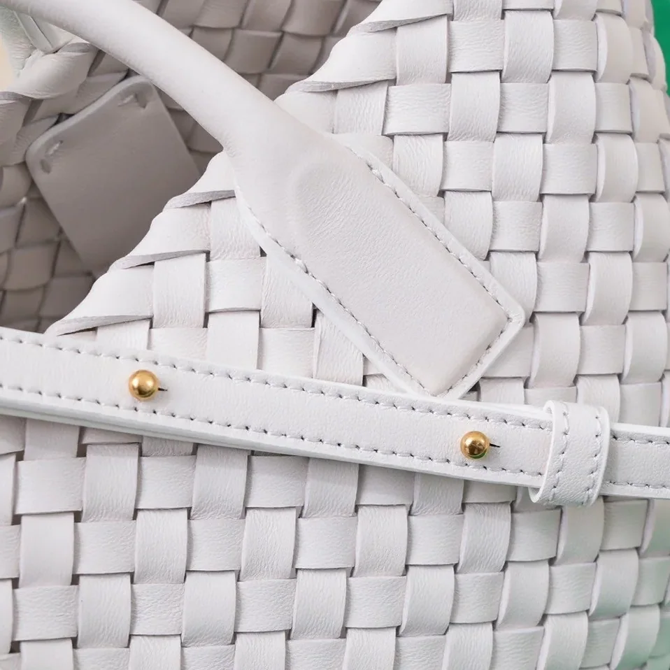 Bottega Veneta Mini Cabat White Bottega Veneta Mini Cabat White