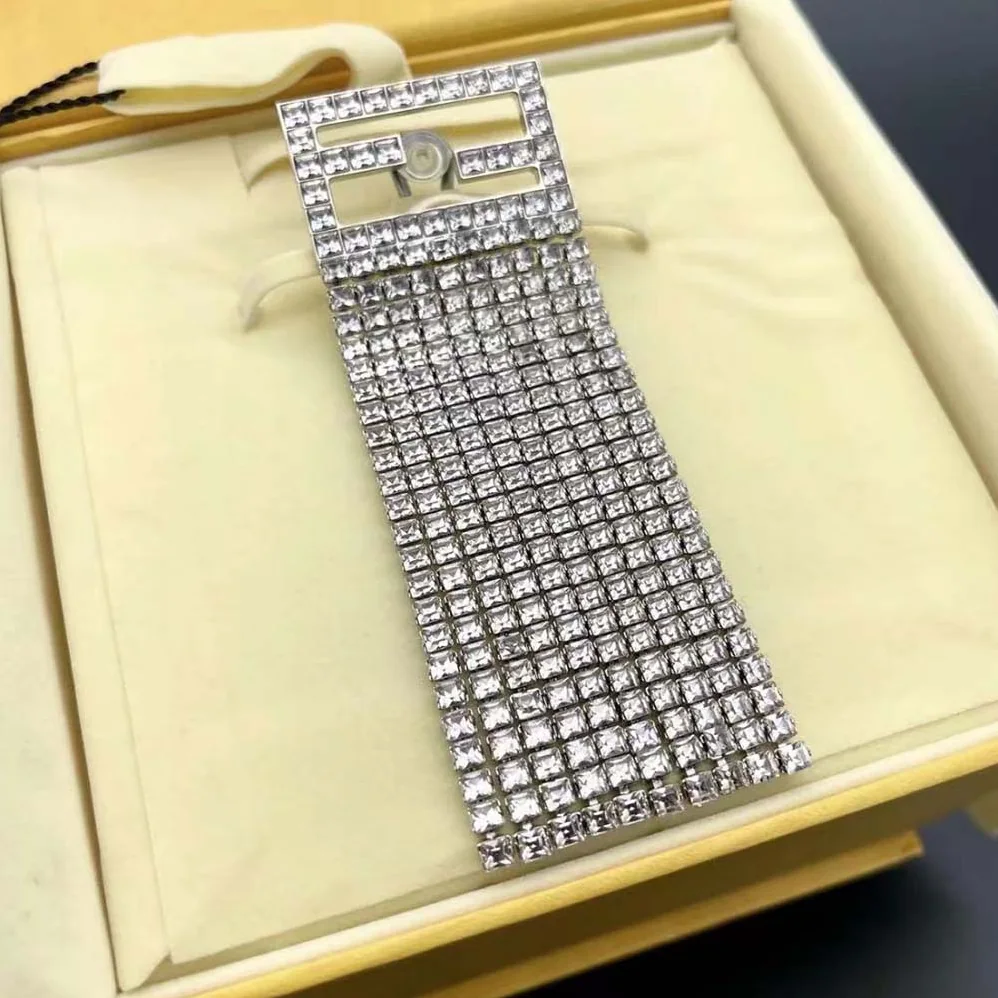 Fendi Baguette Earrings Silver for Women in Colored Earrings Fendi Baguette Earrings Silver for Women in Colored Earrings