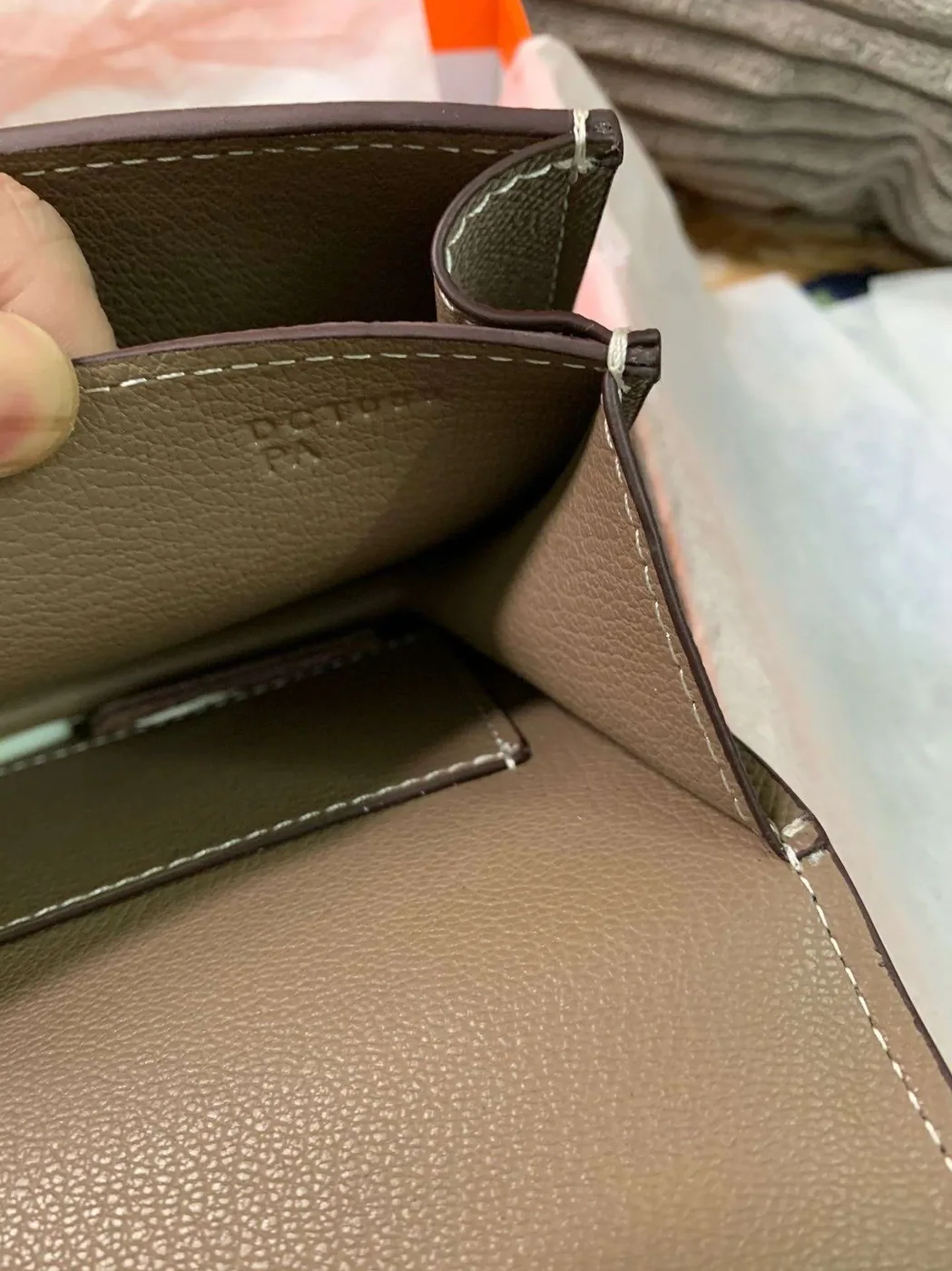 Hermes Constance 18 Crossbody Bag in Khaki Green Gold Hardware