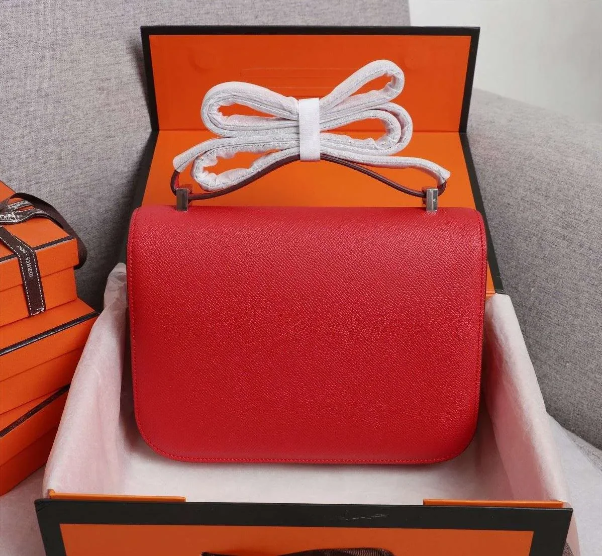 Hermes Constance Handbag Red / Hermes Constance Handbag Red /