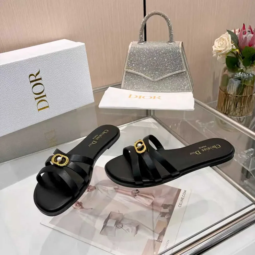 Dior 30M Slide Black Calfskin for Women Dior 30M Slide Black Calfskin for Women