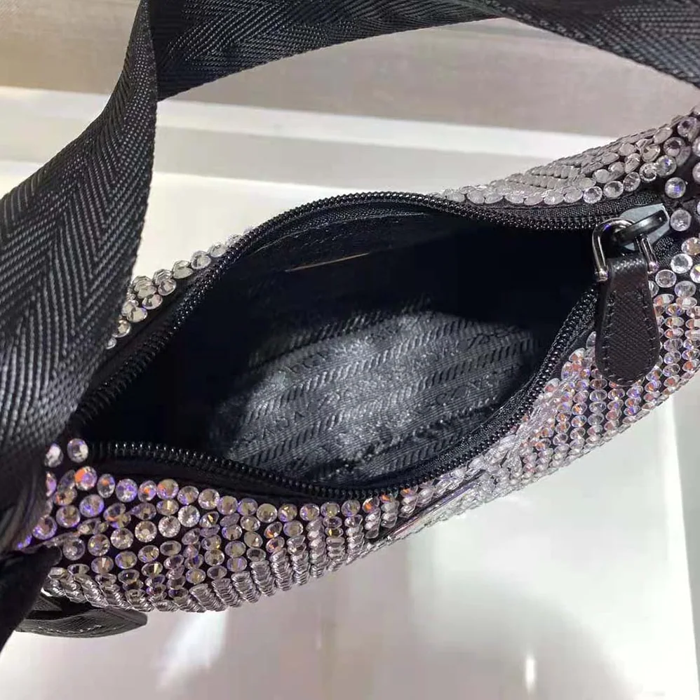 Prada Duchesse and Crystal Mini-Bag for Women in Black Prada Duchesse and Crystal Mini-Bag for Women in Black