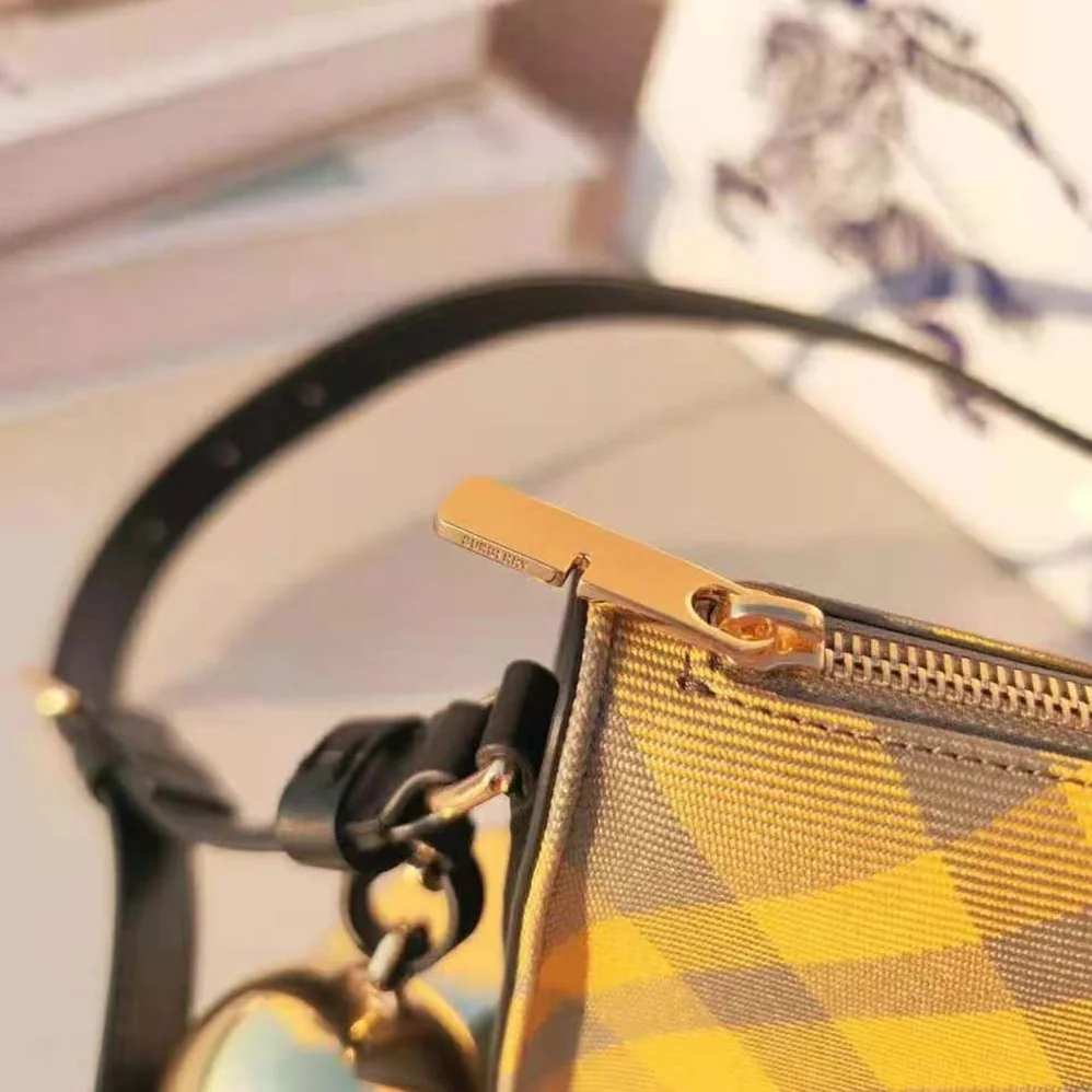 Burberry Mini Shield Sling Bag for Women in Yellow Burberry Mini Shield Sling Bag for Women in Yellow