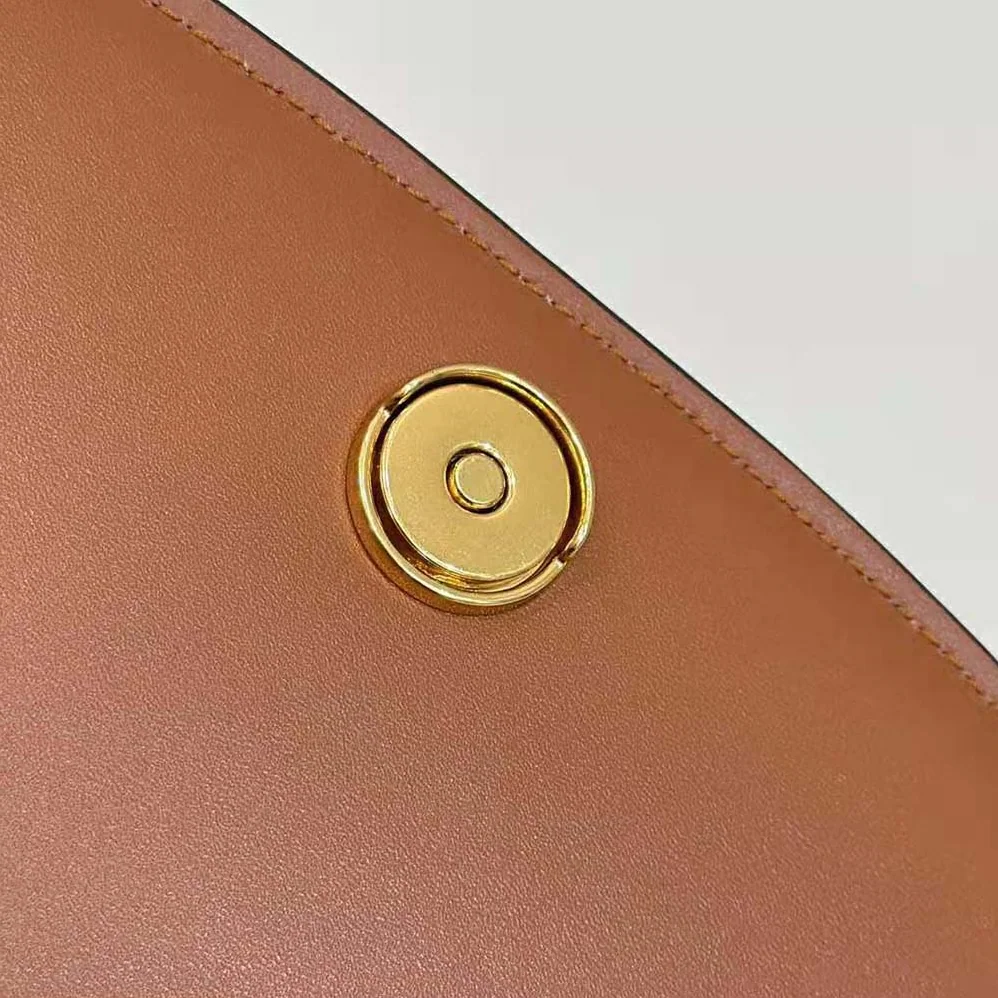 Fendi C'mon Mini Brown Leather Bag for Women Fendi C'mon Mini Brown Leather Bag for Women