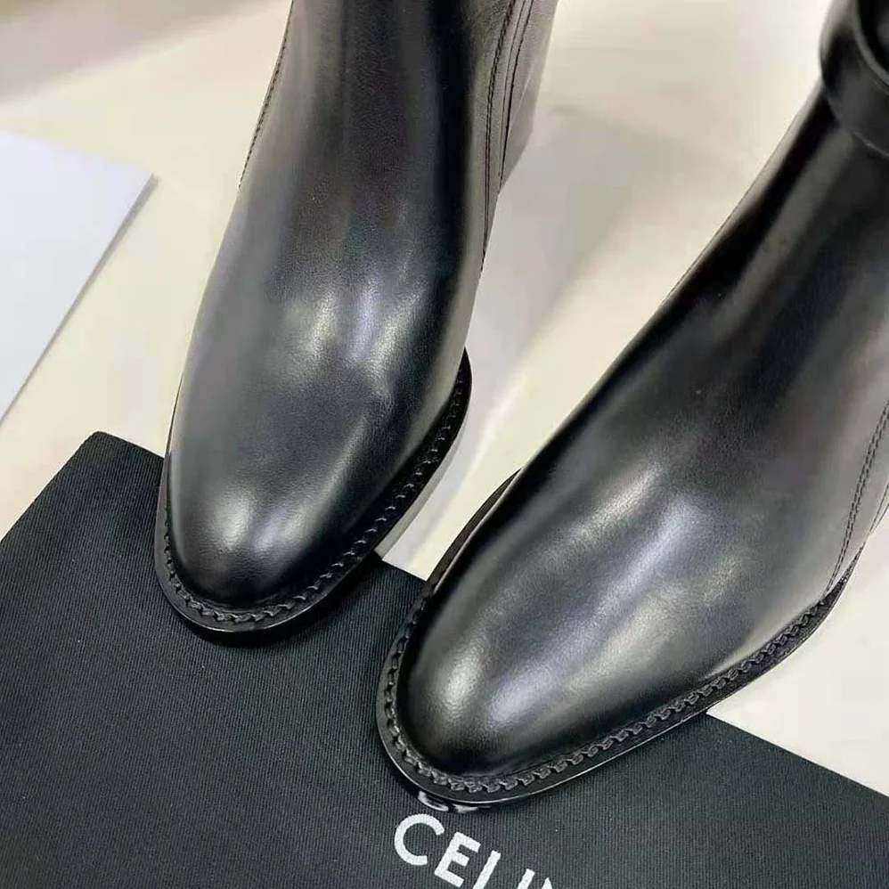 Celine Condé Jodhpur Boot in Calfskin for Women in Black Celine Condé Jodhpur Boot in Calfskin for Women in Black