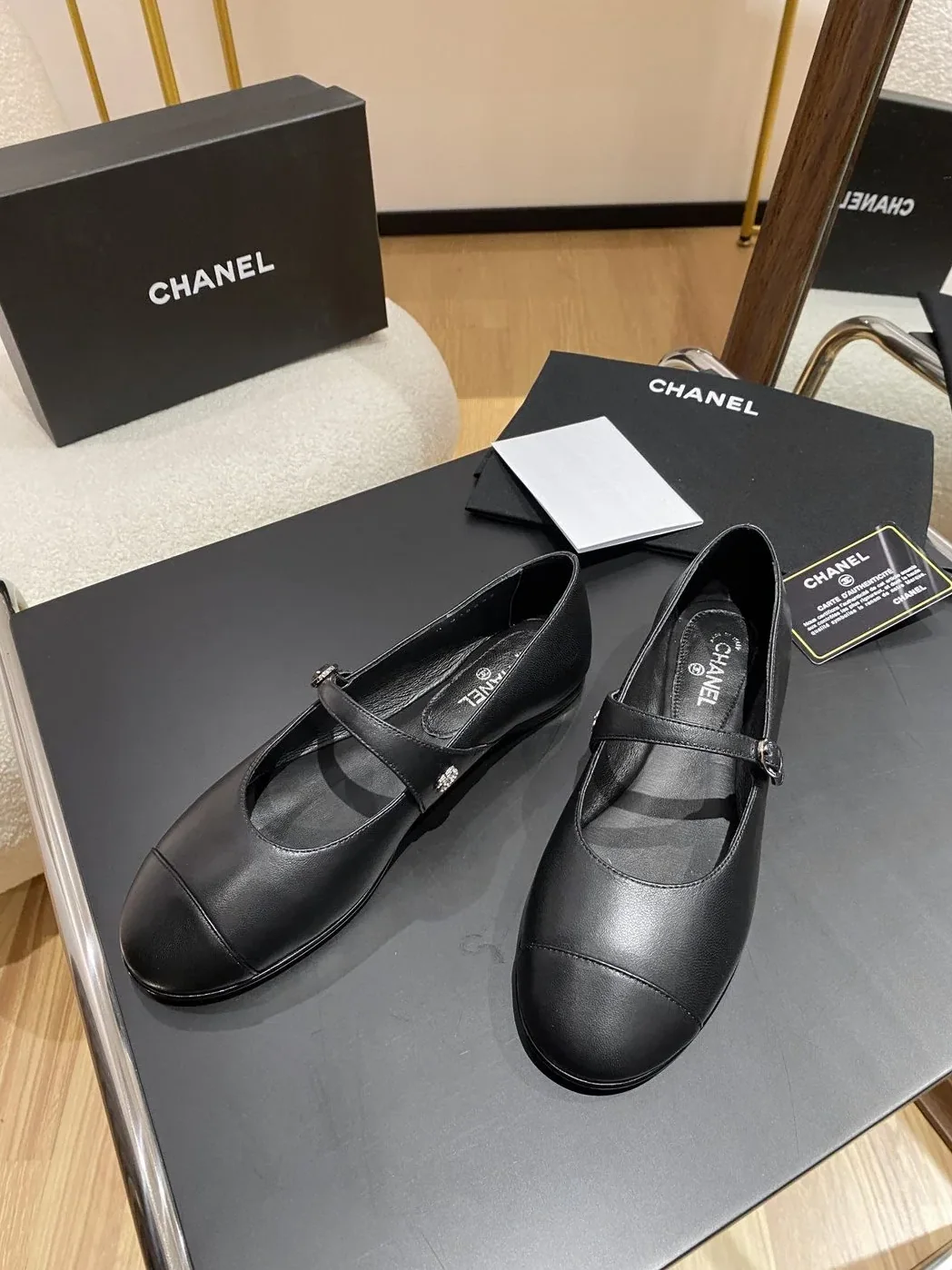 Chanel Flat Shoes Black Chanel Flat Shoes Black