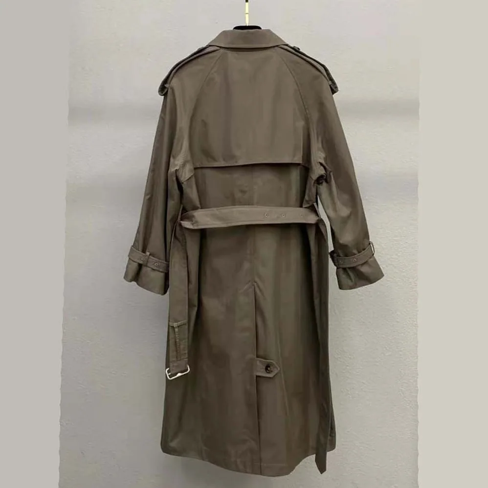 Burberry Long Castleford Trench Coat for Men in Green