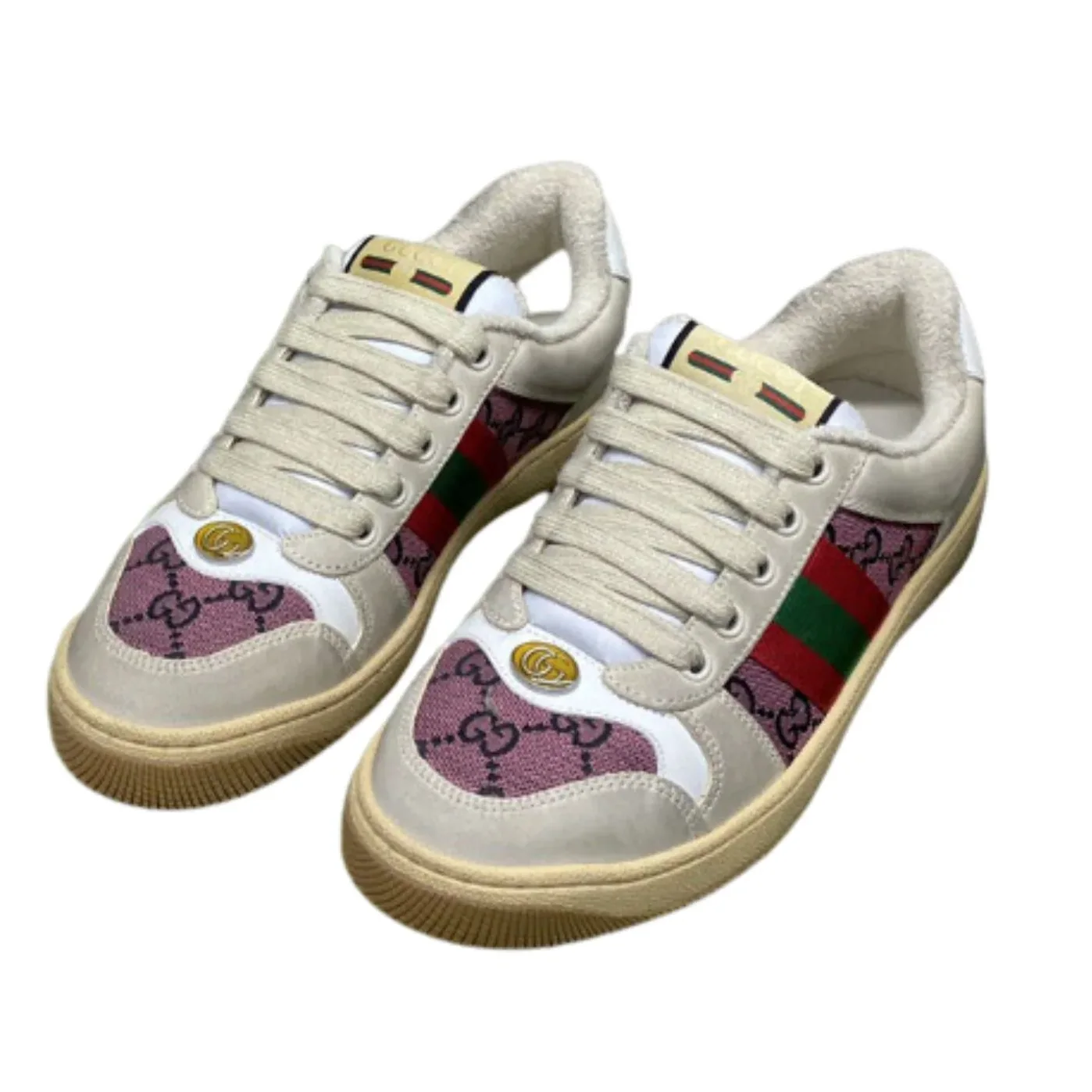Gucci Screener GG Sneaker Cream Gucci Screener GG Sneaker Cream