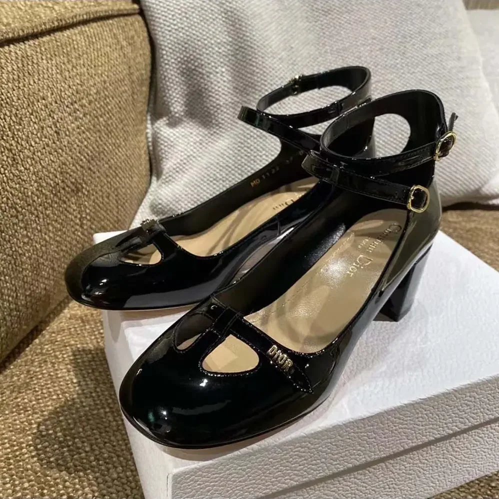 Dior Aime Dior Pump Black Patent Calfskin for Women