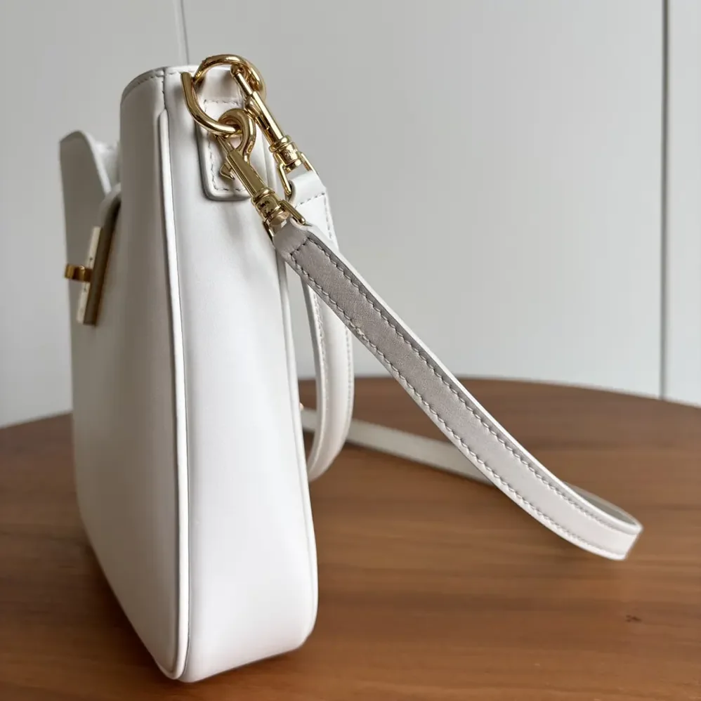 Celine Small Camille 16 Soft Bag in Smooth Calfskin for Women in White Celine Small Camille 16 Soft Bag in Smooth Calfskin for Women in White