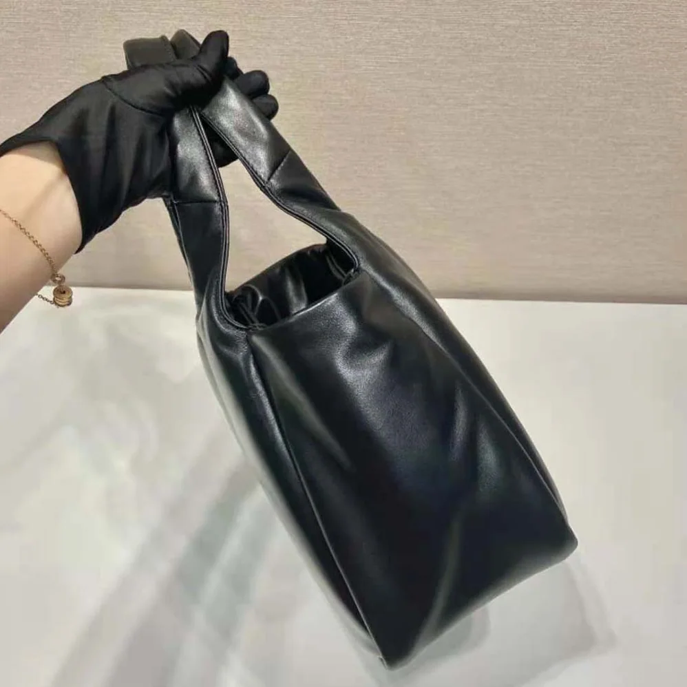 Prada Medium Padded Prada Soft Nappa Leather Bag for Women in Black Prada Medium Padded Prada Soft Nappa Leather Bag for Women in Black