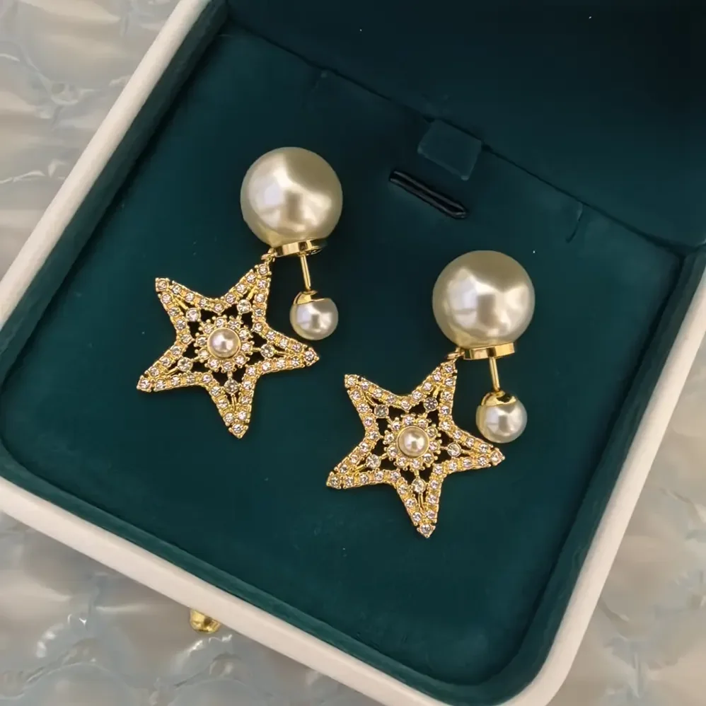 Dior Tribales Earrings Pale Gold-Finish Metal White Resin Pearls and Silver for Women in Tone Crystals Dior Tribales Earrings Pale Gold-Finish Metal White Resin Pearls and Silver for Women in Tone Crystals