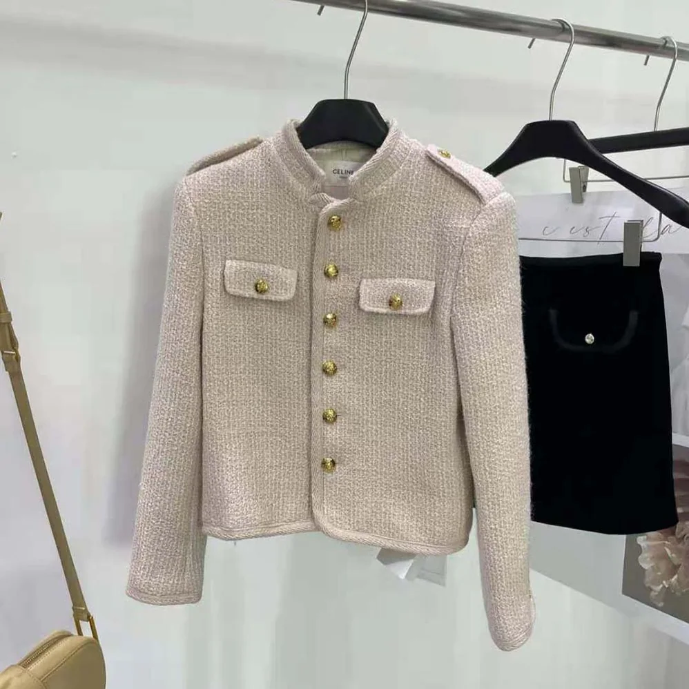Celine Alluré Jacket in Bouclette Natté for Women Celine Alluré Jacket in Bouclette Natté for Women