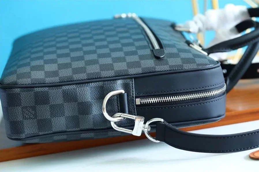 Porte Documents Jour Damier Gray /