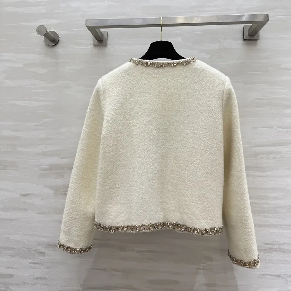 Celine Embroidered Chelsea Jacket in Silk Natté for Women