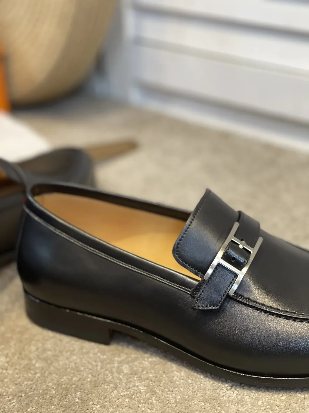 Hermes Monterey Loafer Black Hermes Monterey Loafer Black