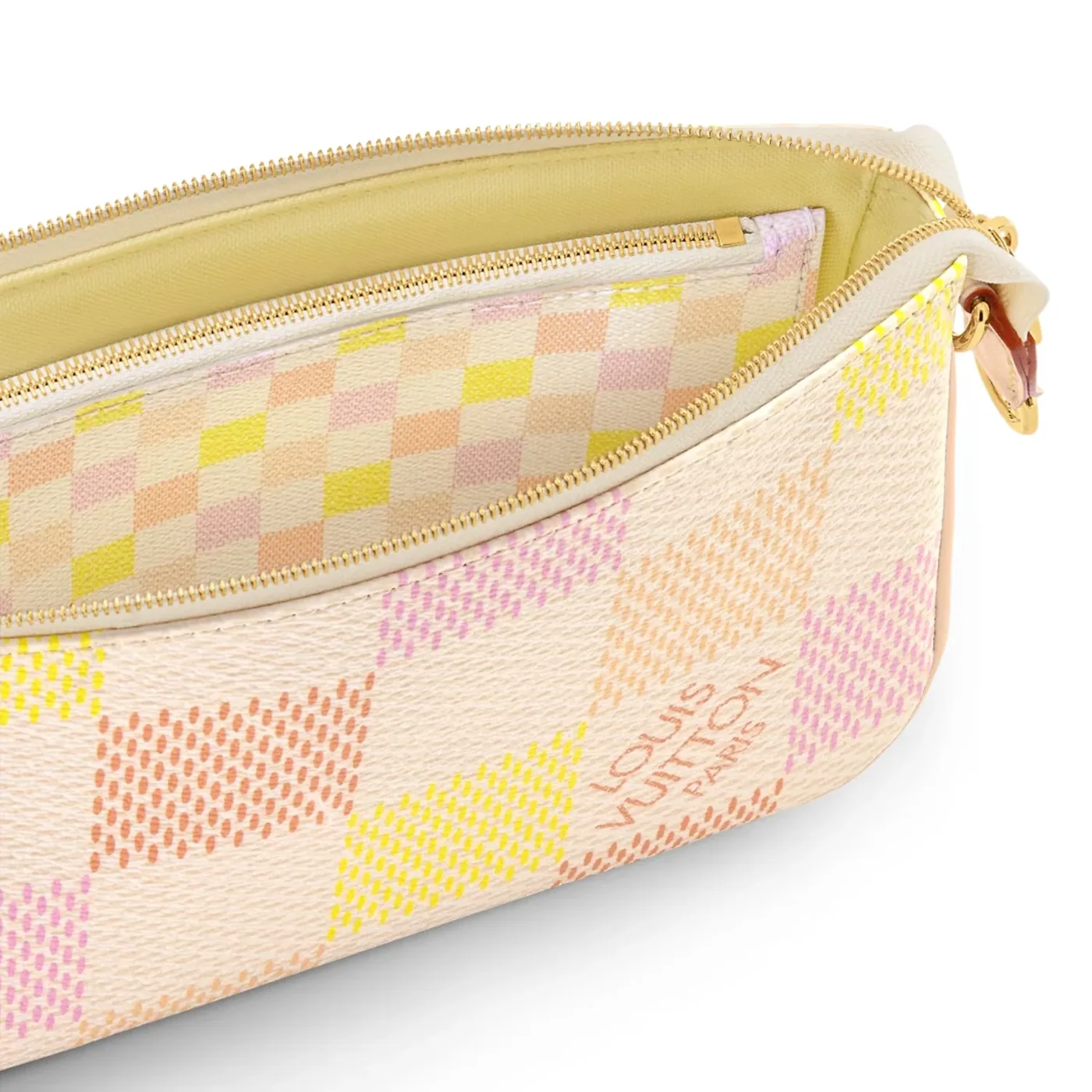 Louis Vuitton Pochette Accessoires Shoulder Bag in Pink Gold Hardware