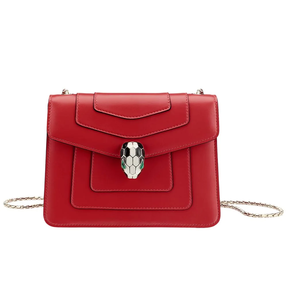 Bvlgari Serpenti Forever Flap Cover for Women in Red Bvlgari Serpenti Forever Flap Cover for Women in Red