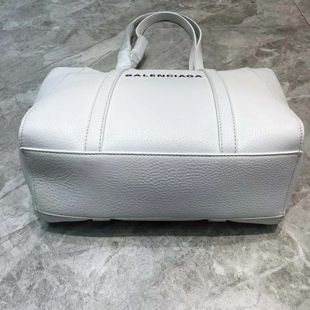 Balenciaga Everyday Tote XXS Calfskin Tote Thin Handles for Women in White