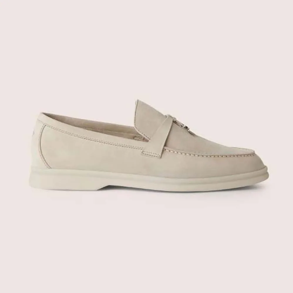 Loro Piana Summer Charms Walk Loafers for Unisex in White