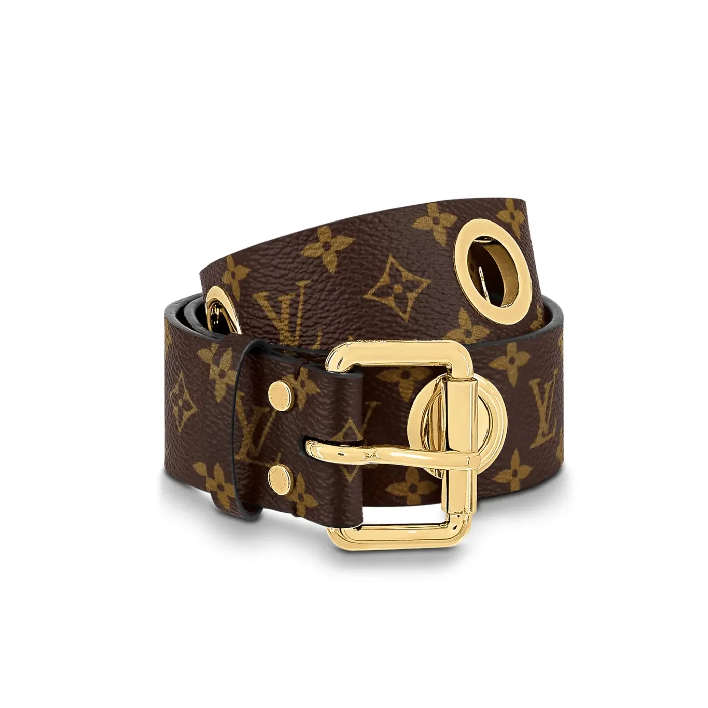 Louis Vuitton LV Eyelets Belt Monogram Canvas Louis Vuitton LV Eyelets Belt Monogram Canvas