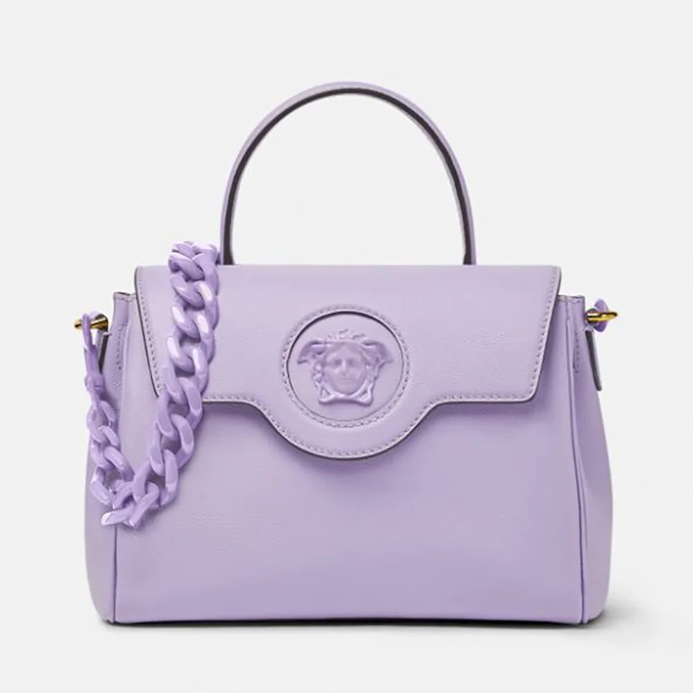 Versace La Medusa Medium Handbag Crafted From Premium leather for Women Versace La Medusa Medium Handbag Crafted From Premium leather for Women