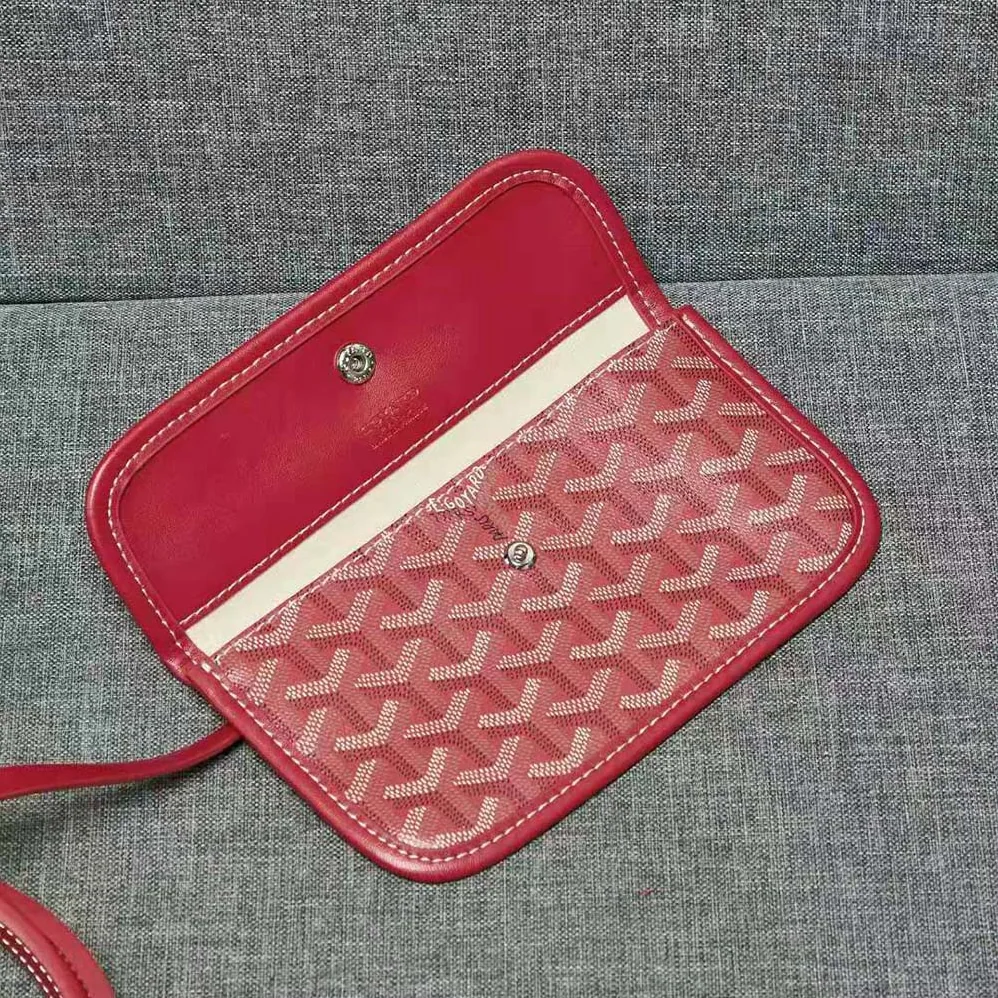 Goyard Sac Artois MM in Goyardine Canvas & Chevroches Calfskin for Women in Red