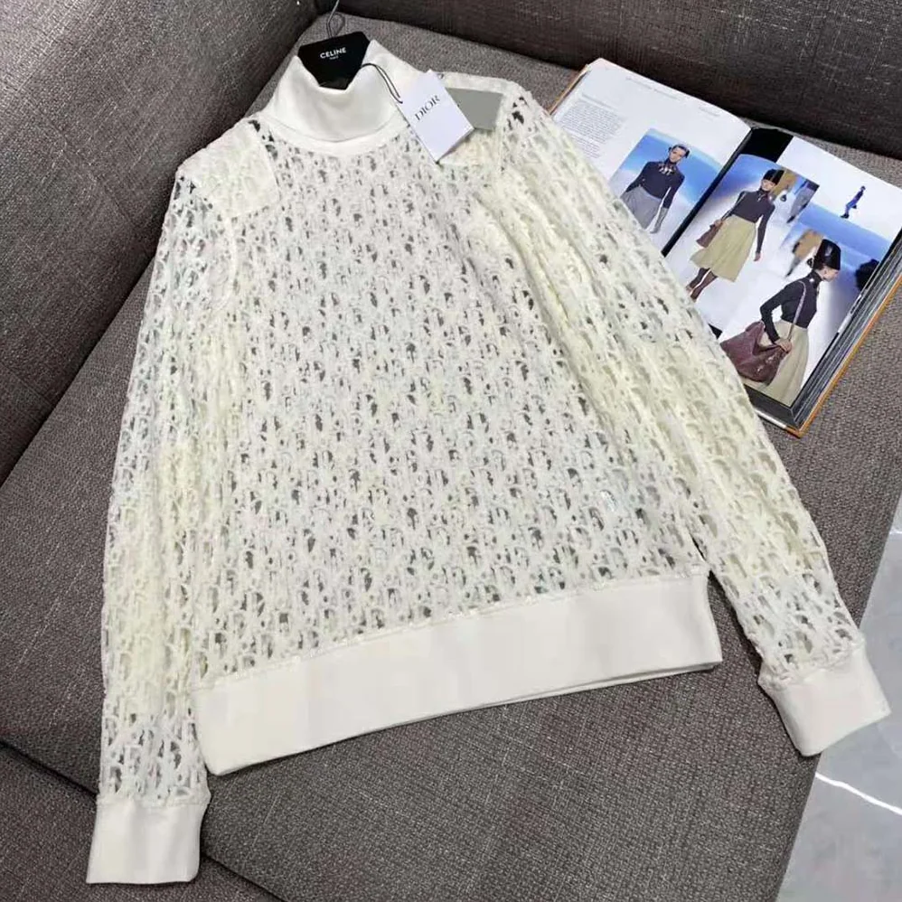 Dior Oblique T-shirt White Technical Cotton Jersey for Men