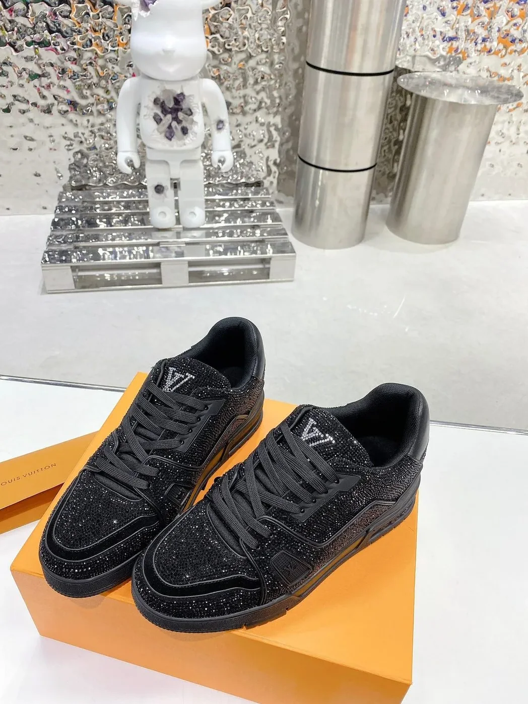 Louis Vuitton LV Trainers Black for Women