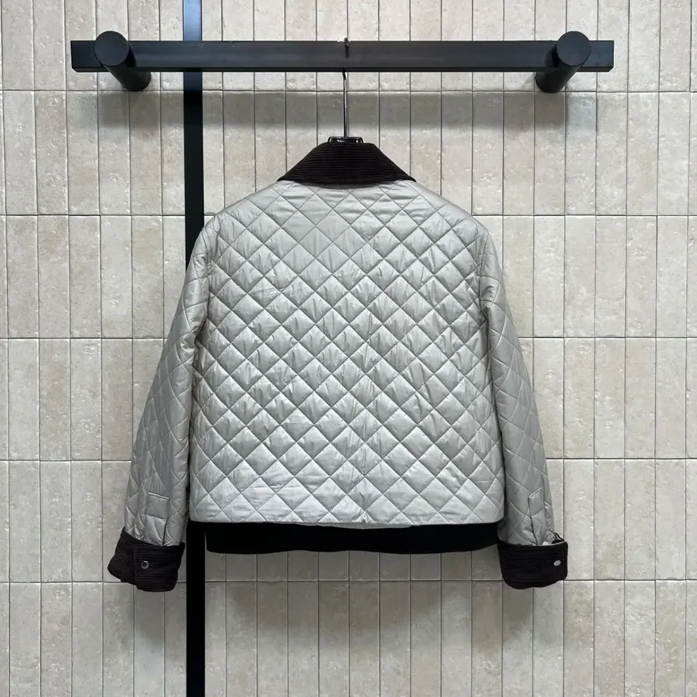 Loewe Short Jacket in Technical Fabric for Women in Grey