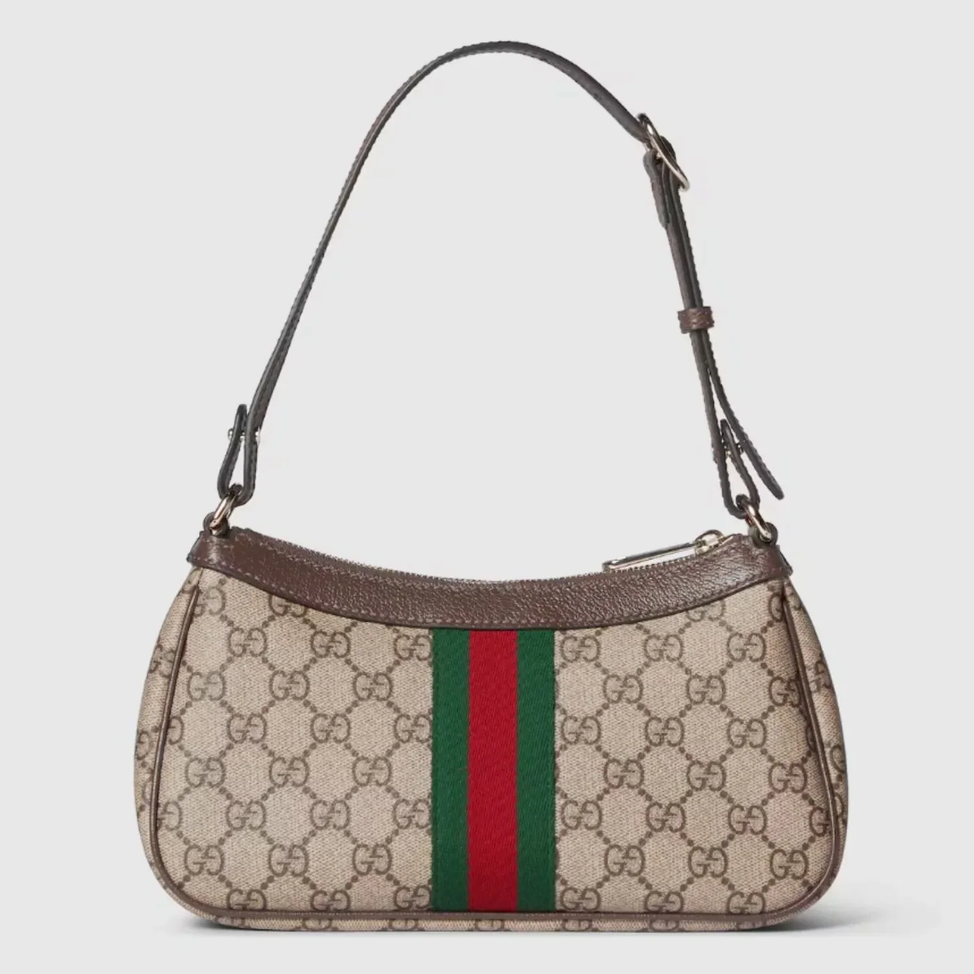 Gucci Ophidia Small Shoulder Bag in Beige Gold Hardware