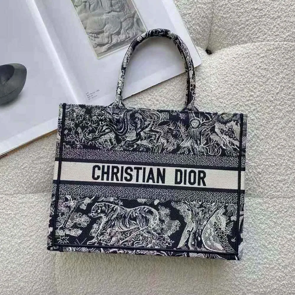 Dior Small Dior Book Tote Blue Toile de Jouy Reverse Embroidery for Women Dior Small Dior Book Tote Blue Toile de Jouy Reverse Embroidery for Women