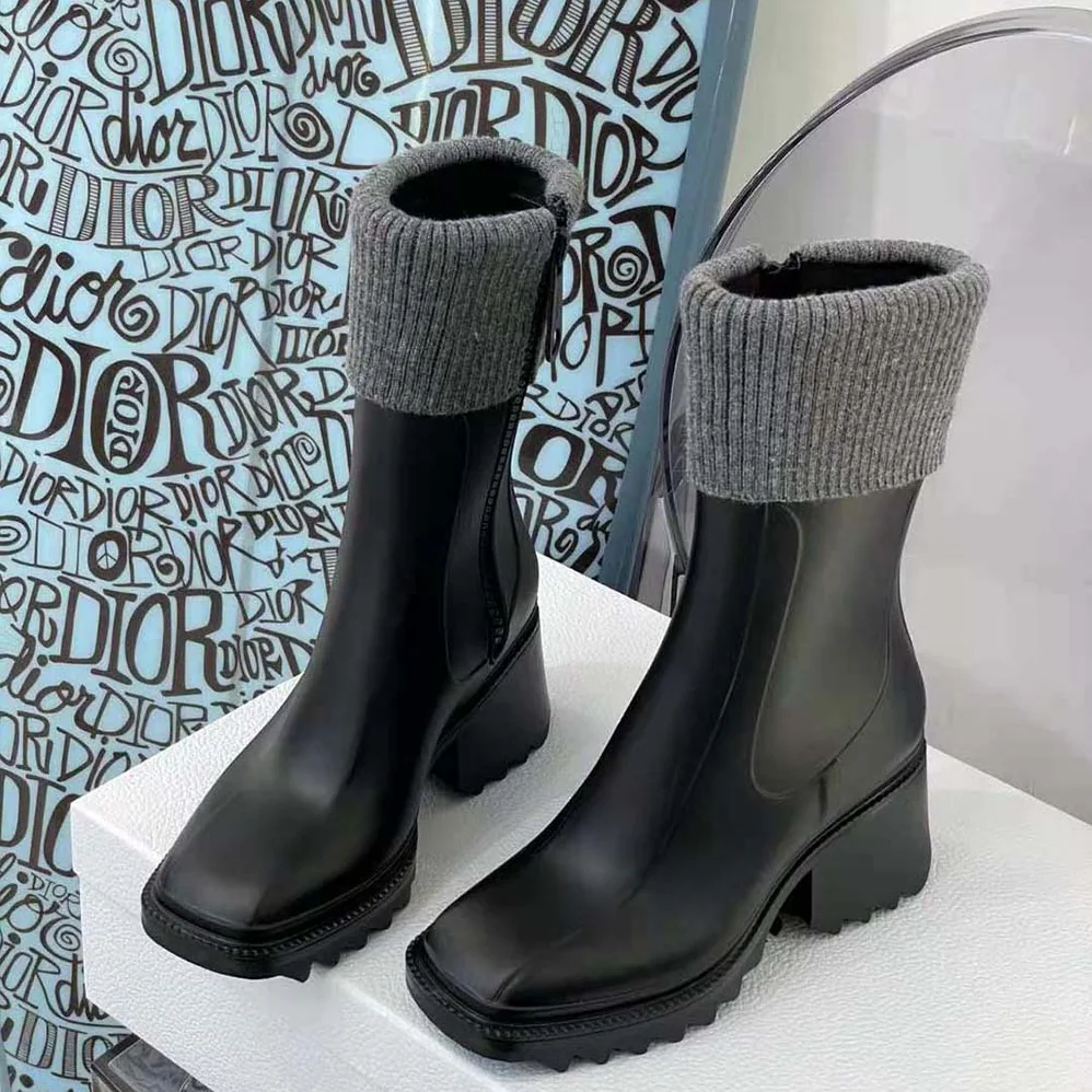 Chloe Betty Rain Boot in PVC for Women in Black