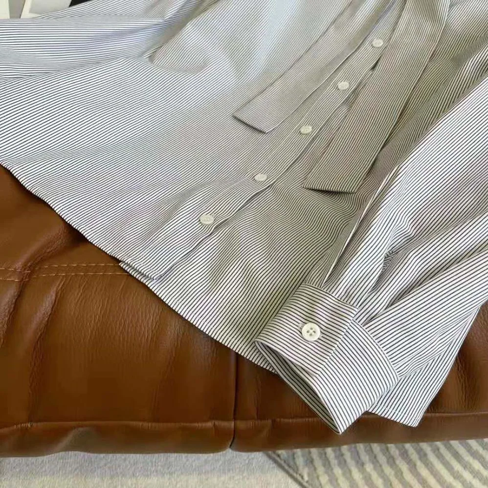 Celine Lavalliere Blouse in Silk Poplin for Women