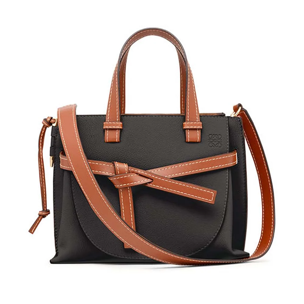 Loewe Gate Top Handle Small Bag for Women in Black Loewe Gate Top Handle Small Bag for Women in Black
