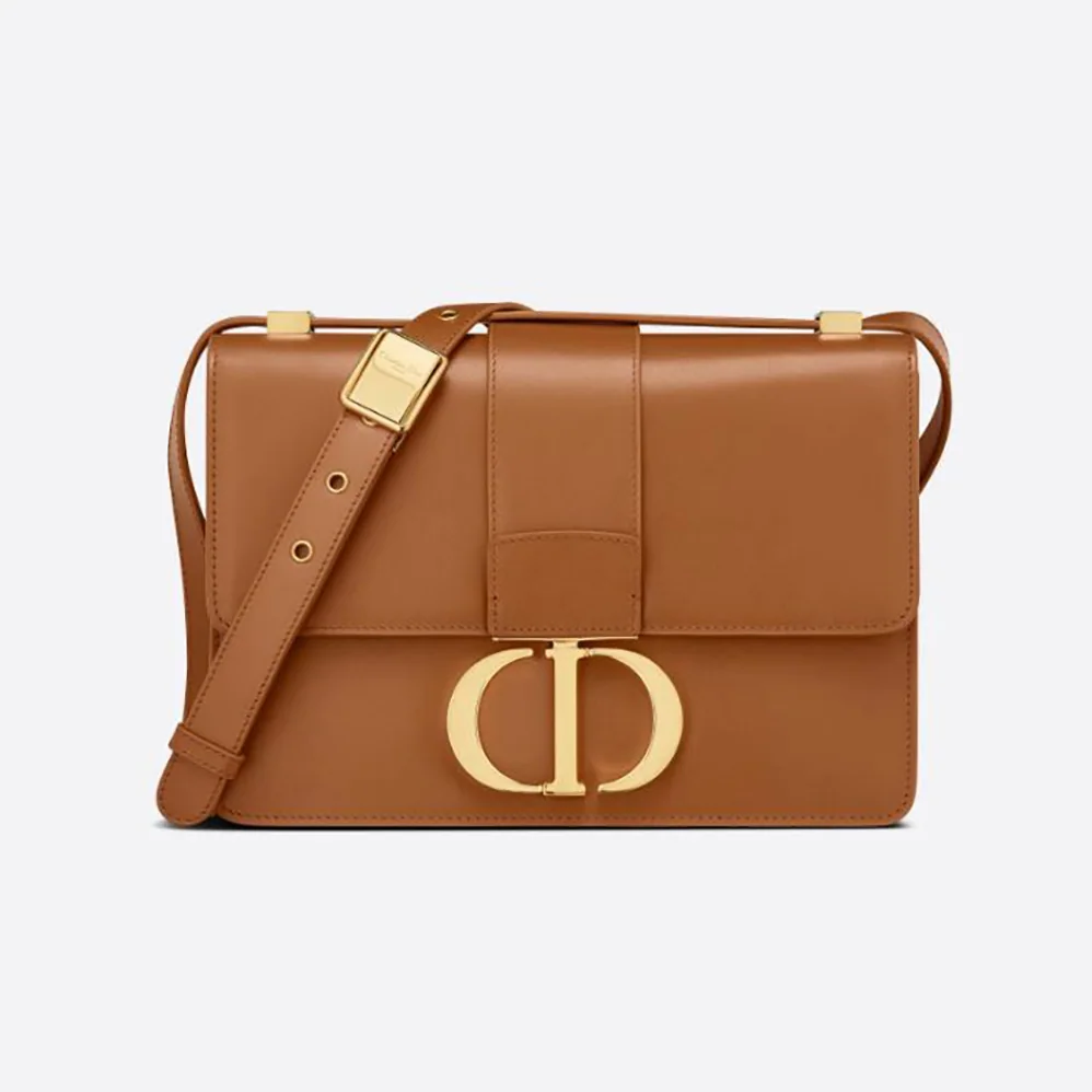 Dior 30 Montaigne Bag Des Vents Box Calfskin for Women in Brown
