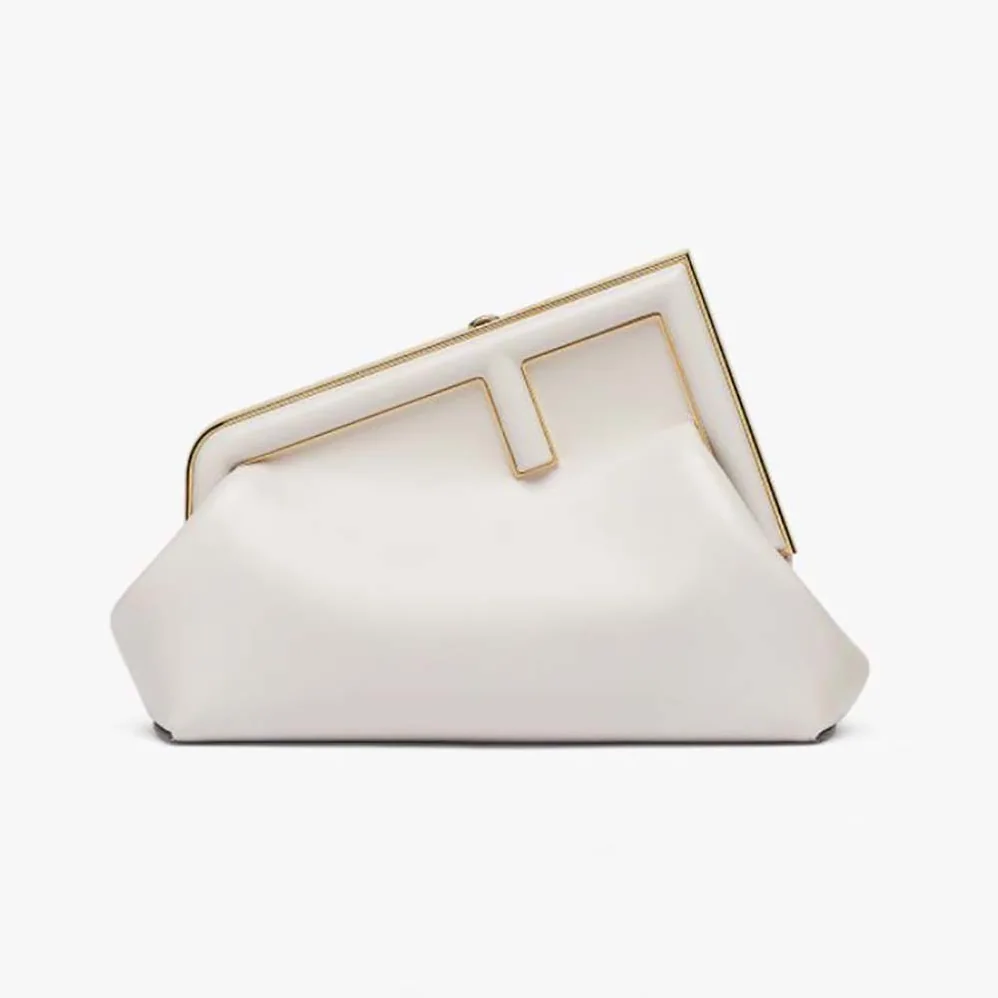 Fendi First Small White Leather Bag for Women