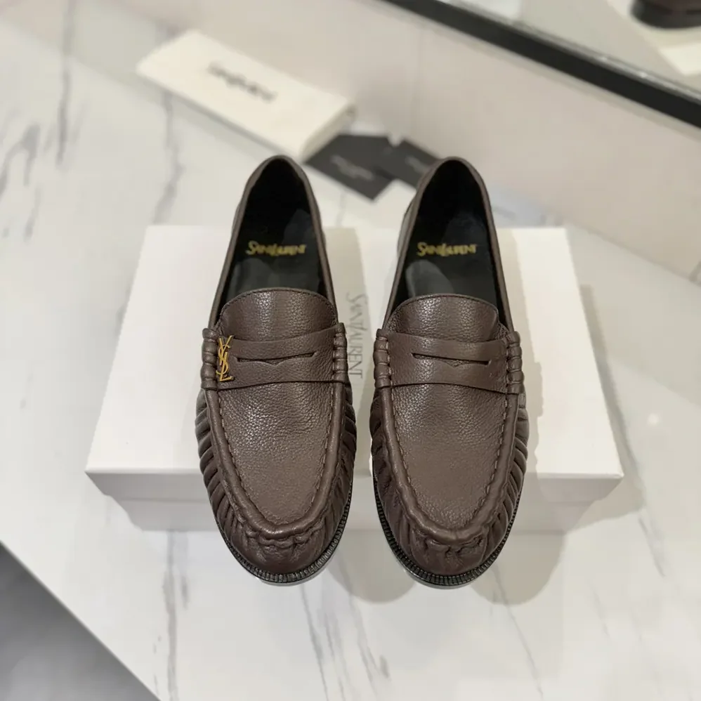 Saint Laurent YSL Le Loafer Supple in Matte Leather for Unisex