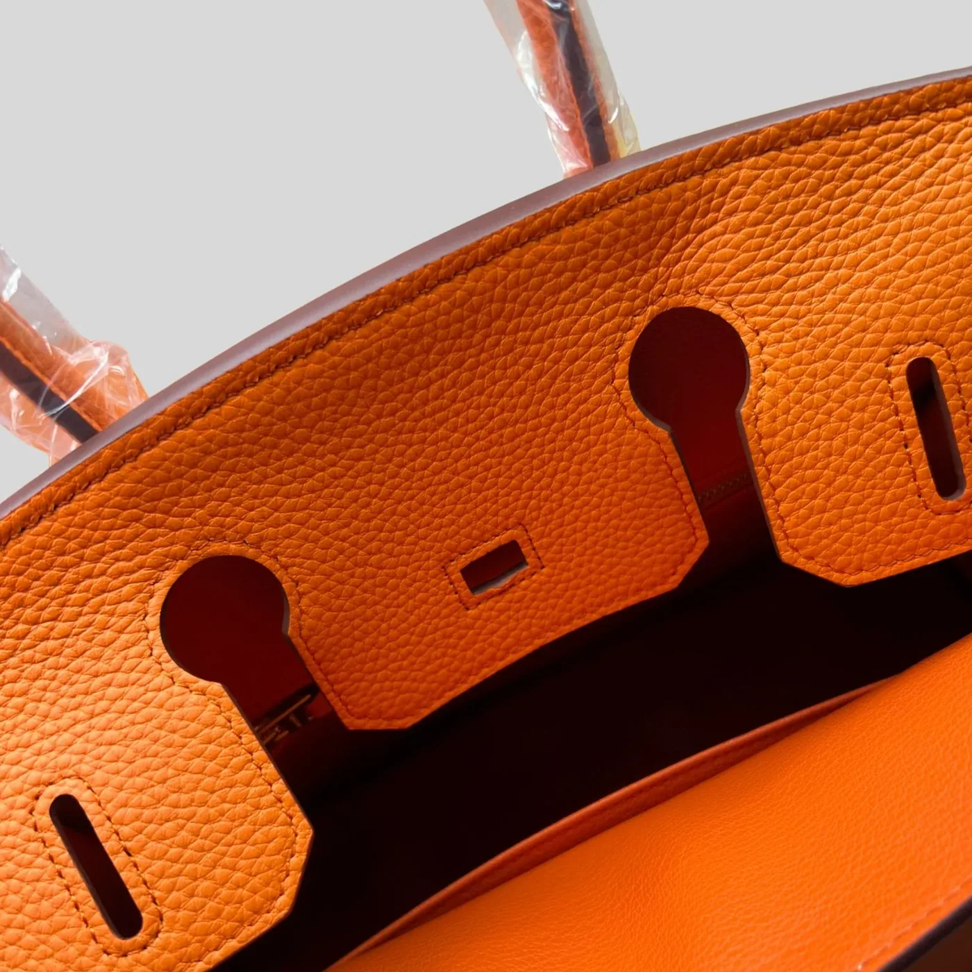 Hermes Birkin Top Handle Bag / Dark Blue Semi Handstitched Gold Hardware