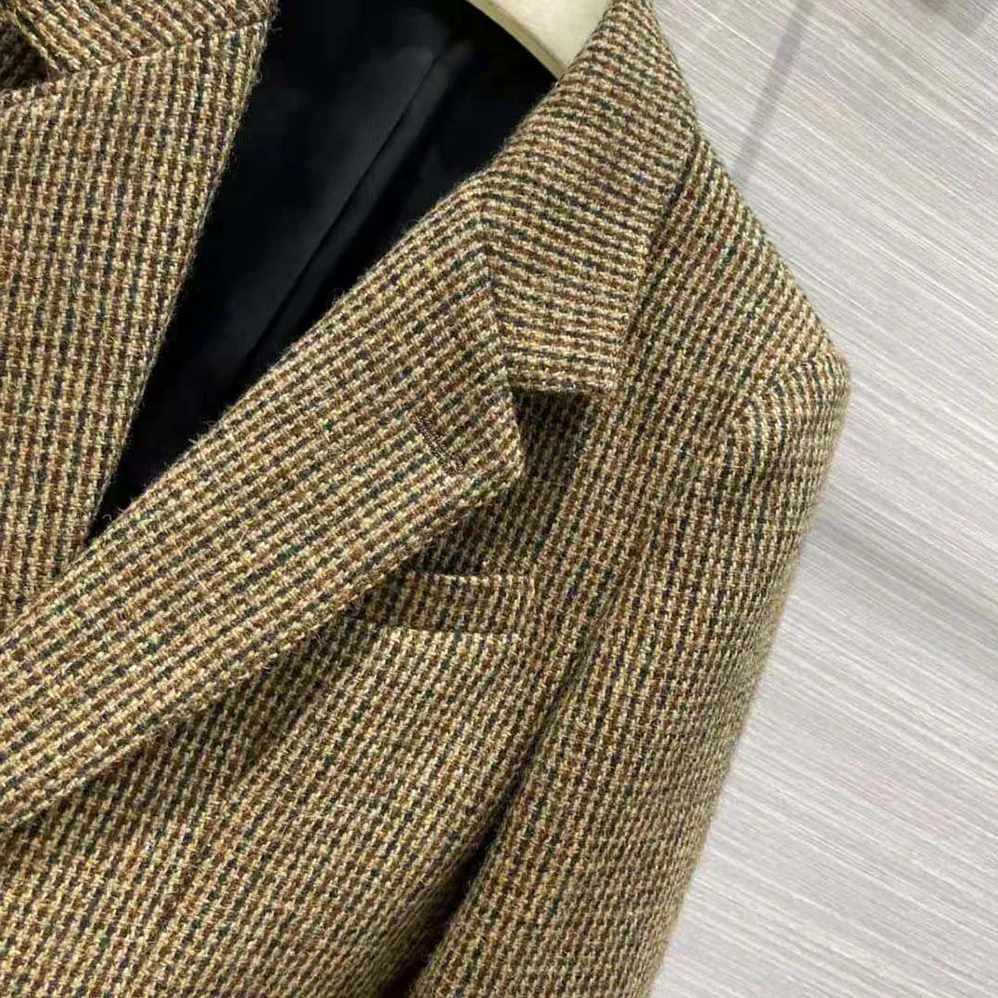 Celine Classic Jacket in Checked Tweed for Women