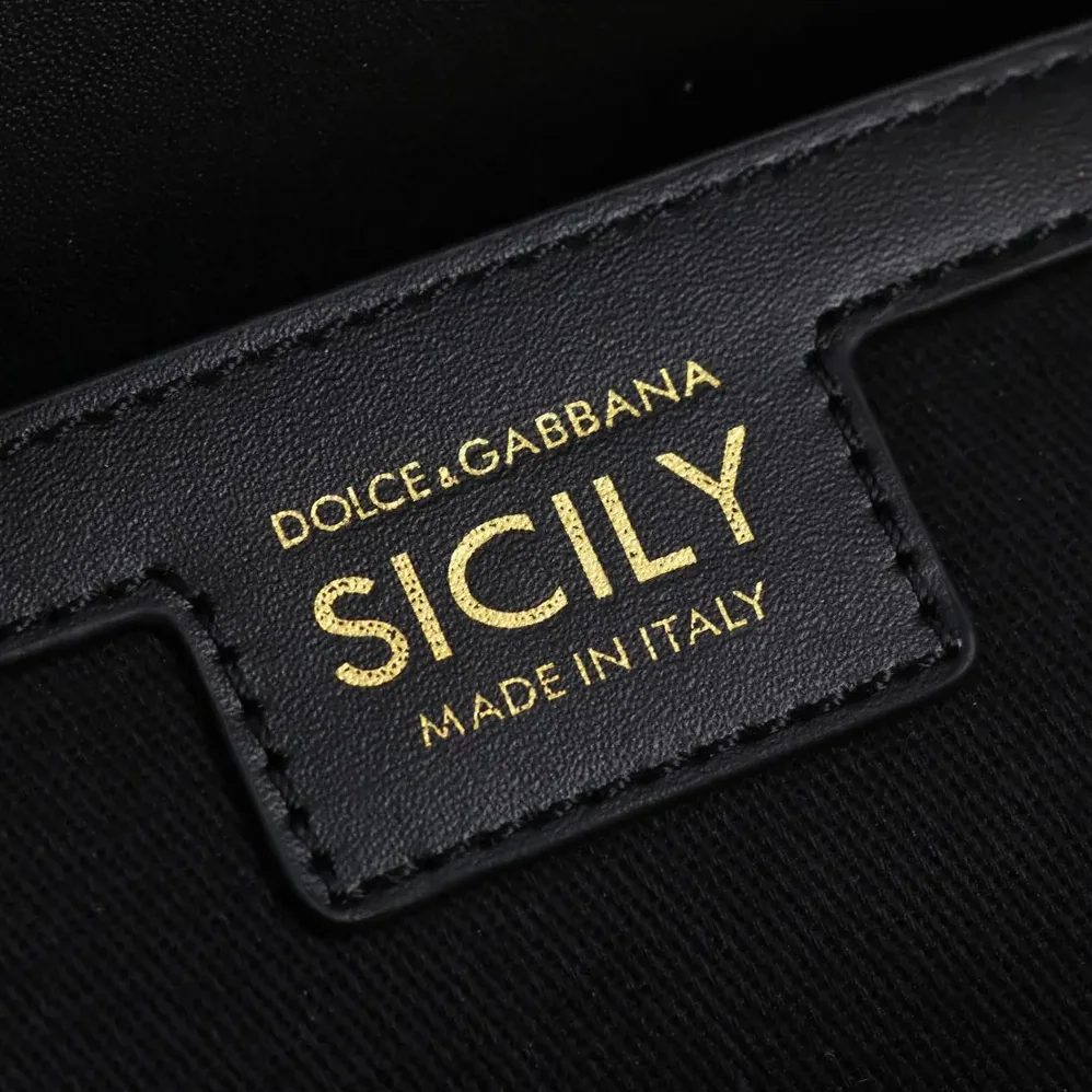 Dolce Gabbana D&G Elongated Sicily Handbag for Women in Black Dolce Gabbana D&G Elongated Sicily Handbag for Women in Black